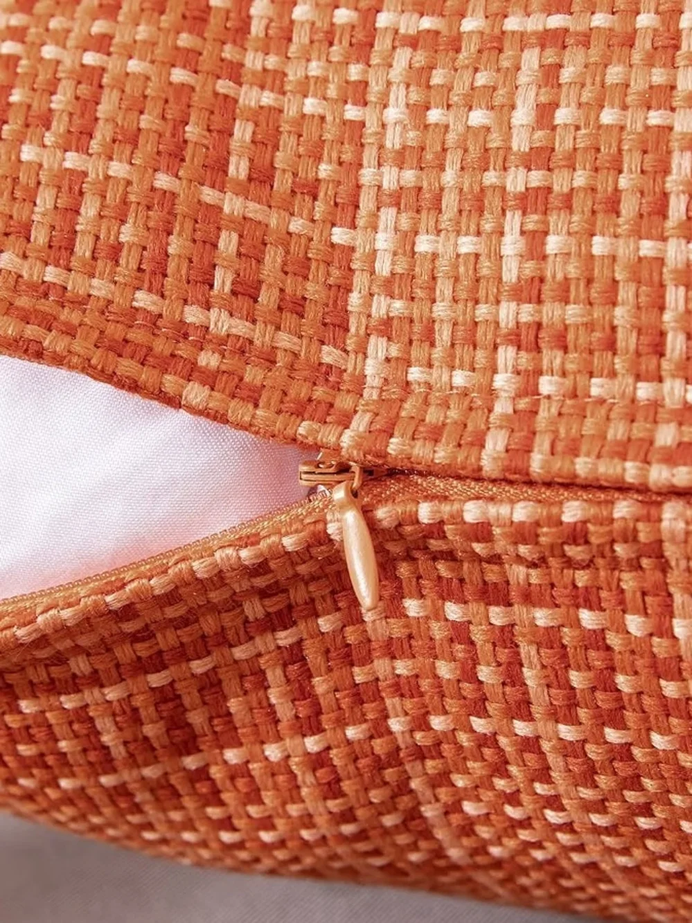 Orange  Outdoor Throw Pillow Covers Set of 2 Size 12x12